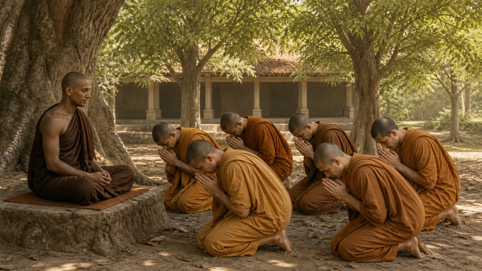 ภาพประกอบตอนที่ ๒ ให้อุบาลีบวชก่อน