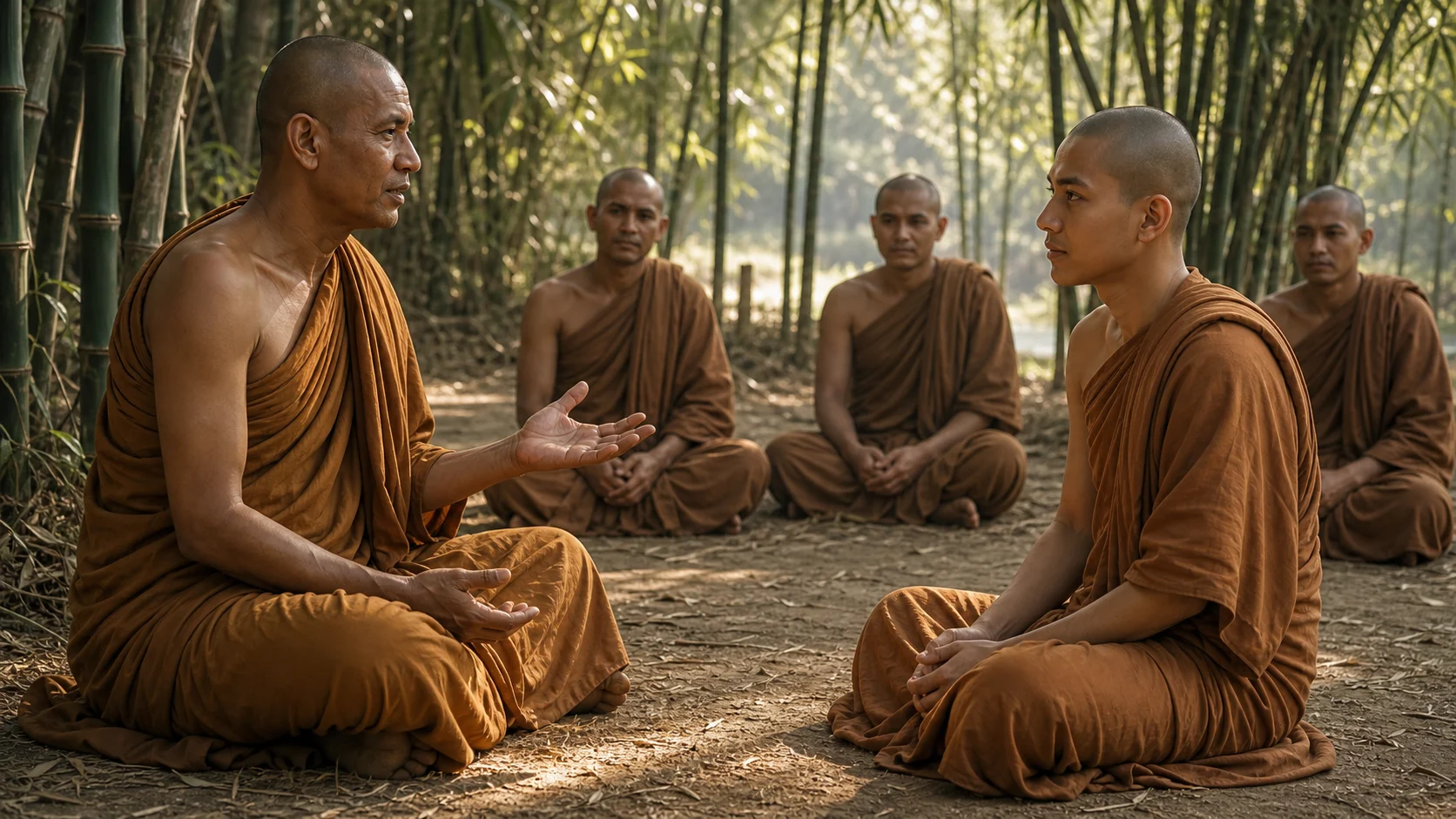 ภาพประกอบตอนที่ ๓ ธรรมที่ทำให้อานนท์บรรลุโสดาบัน