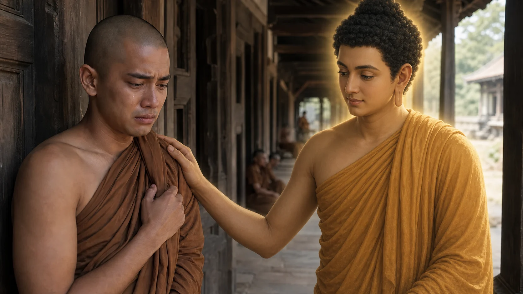 ภาพประกอบตอนที่ ๑๔ น้ำตาหลังประตู