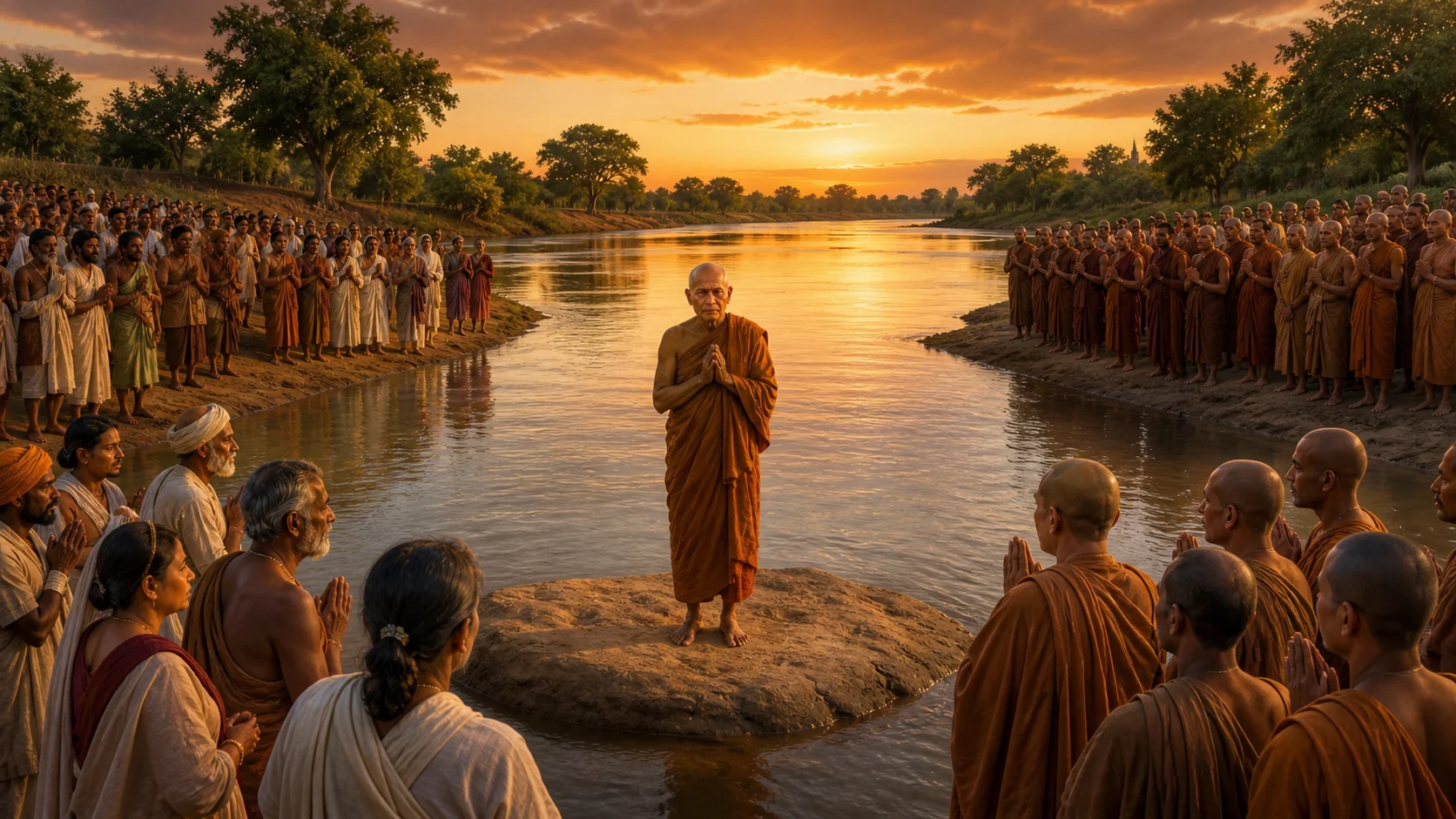 ภาพประกอบตอนที่ ๑๙ เมตตาครั้งสุดท้ายระหว่างสองฝั่งน้ำ
