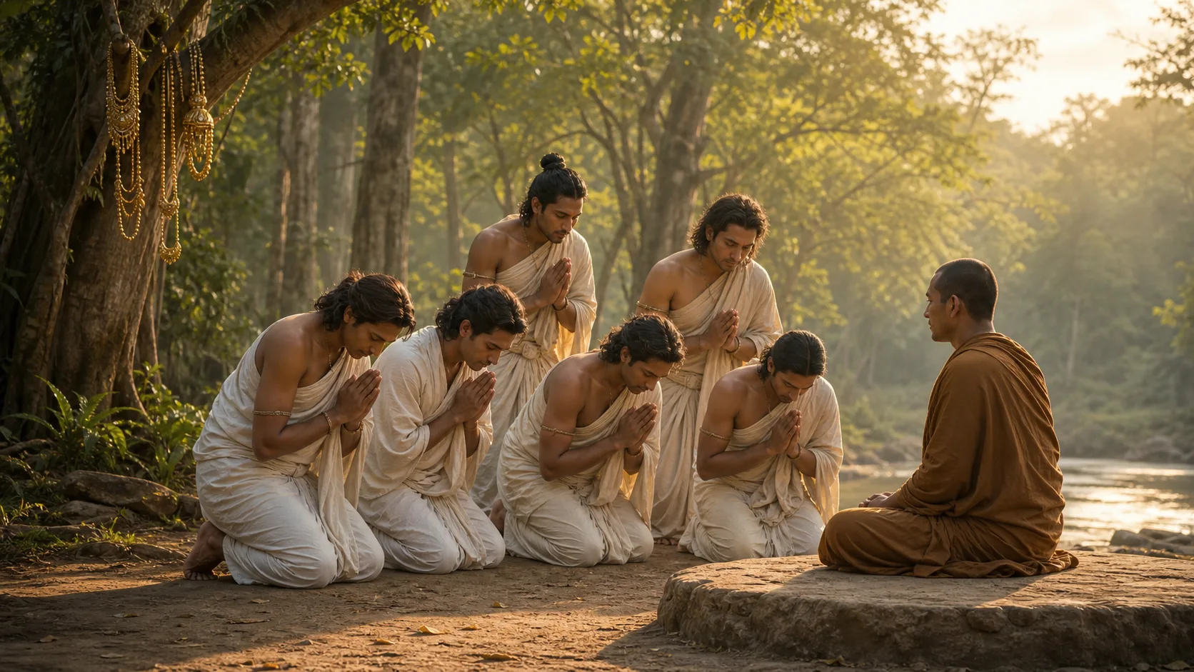 ภาพประกอบตอนที่ ๕ ให้อุบาลีบวชก่อน