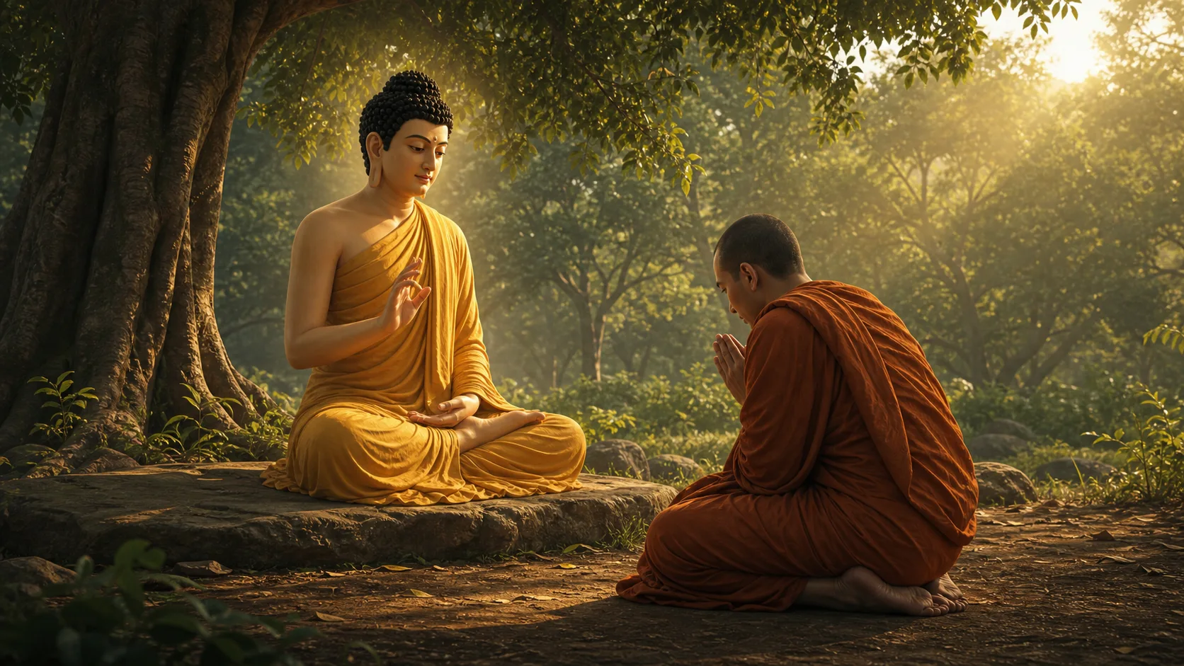 ภาพประกอบตอนที่ ๙ พระพุทธองค์ทรงเติมข้อที่แปด