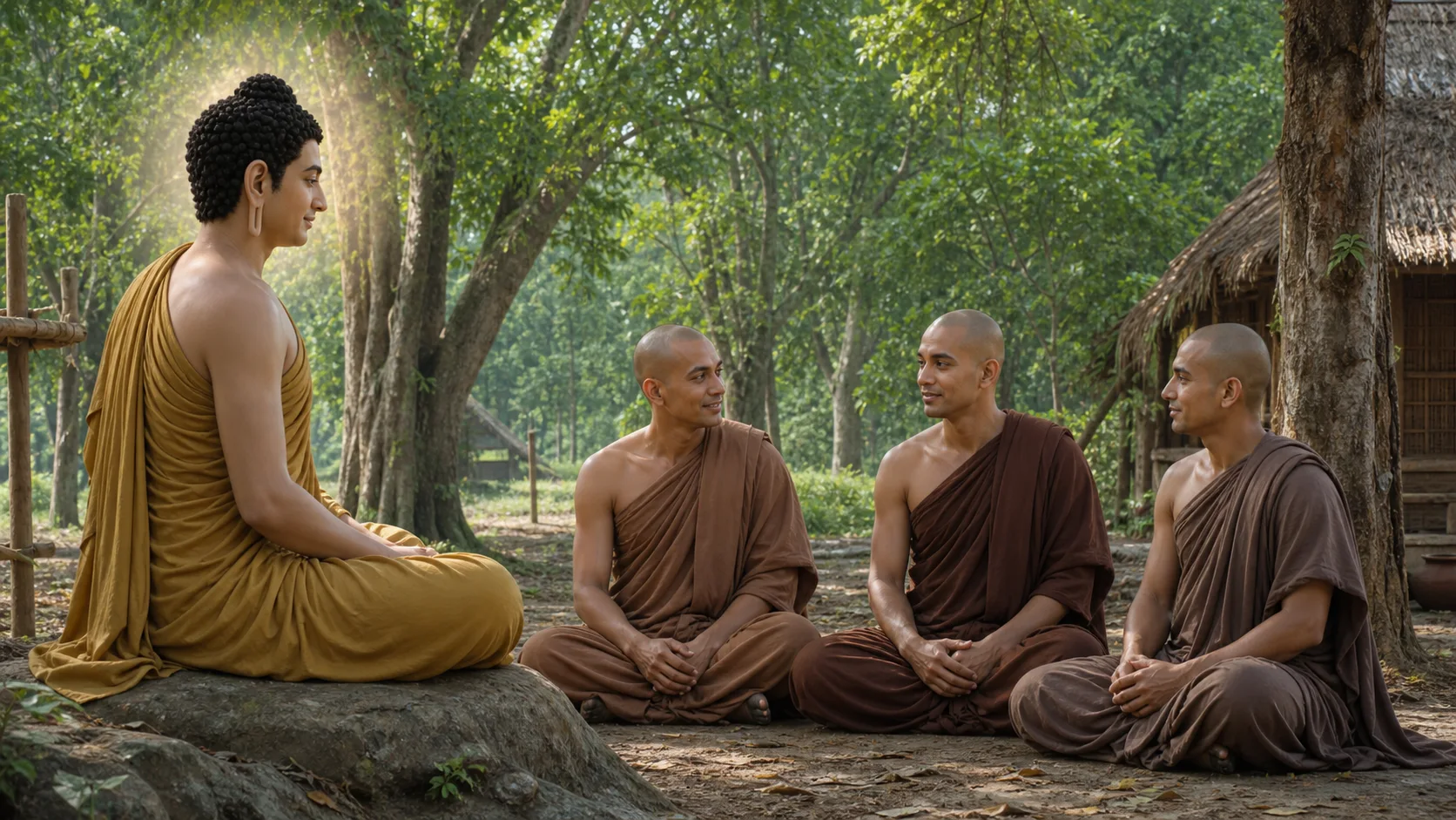 ภาพประกอบตอนที่ ๑๑ อยู่ร่วมกันดุจน้ำนมกับน้ำ