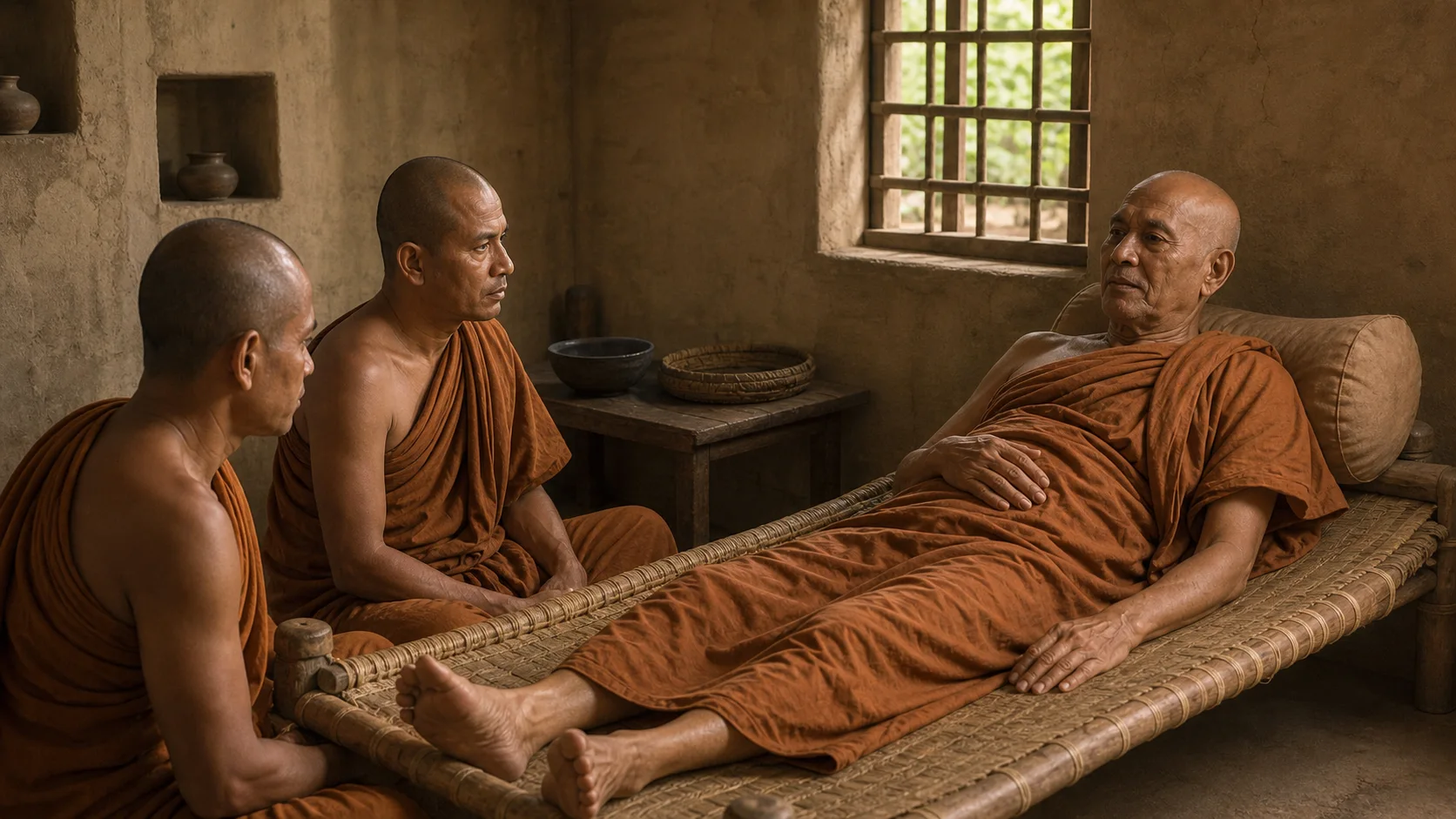 ภาพประกอบตอนที่ ๑๓ เวทนาอยู่ที่กาย