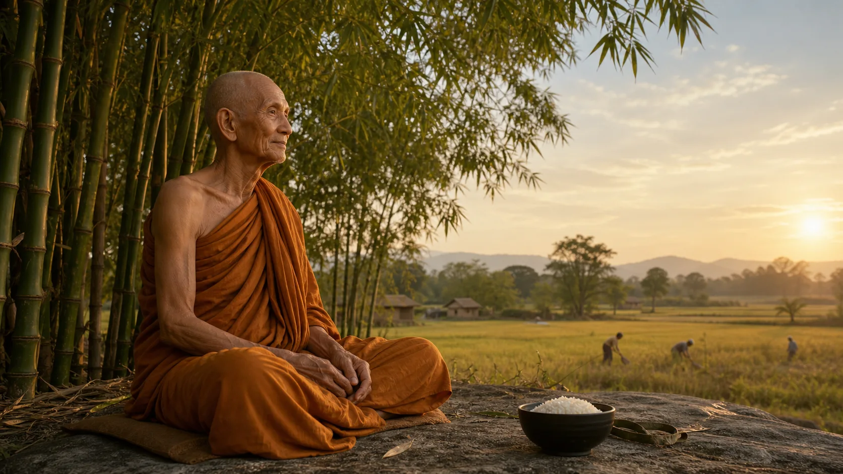 ภาพประกอบตอนที่ ๑๖ จากข้าวในชาม ถึงคืนใต้ต้นสาละ