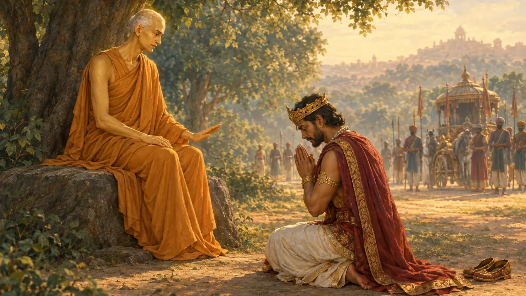 ภาพประกอบตอนที่ ๑๘ เมื่อพระศาสดาไม่อยู่แล้ว