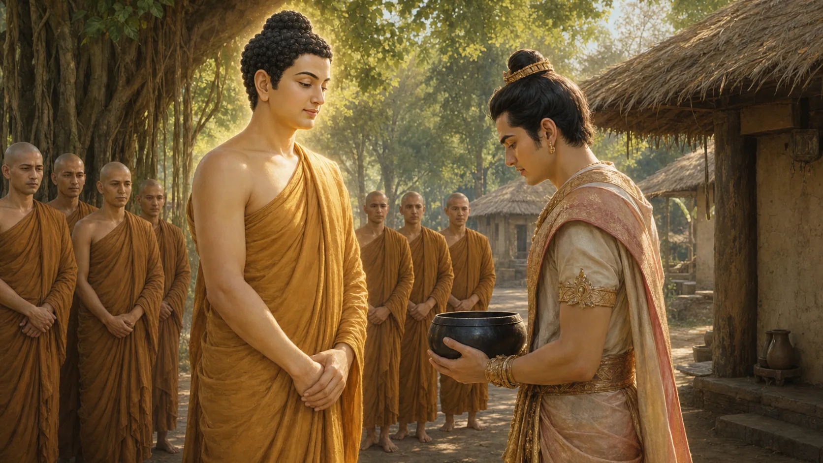 ภาพประกอบตอนที่ ๔ “นันทะ เธออยากบวชไหม”