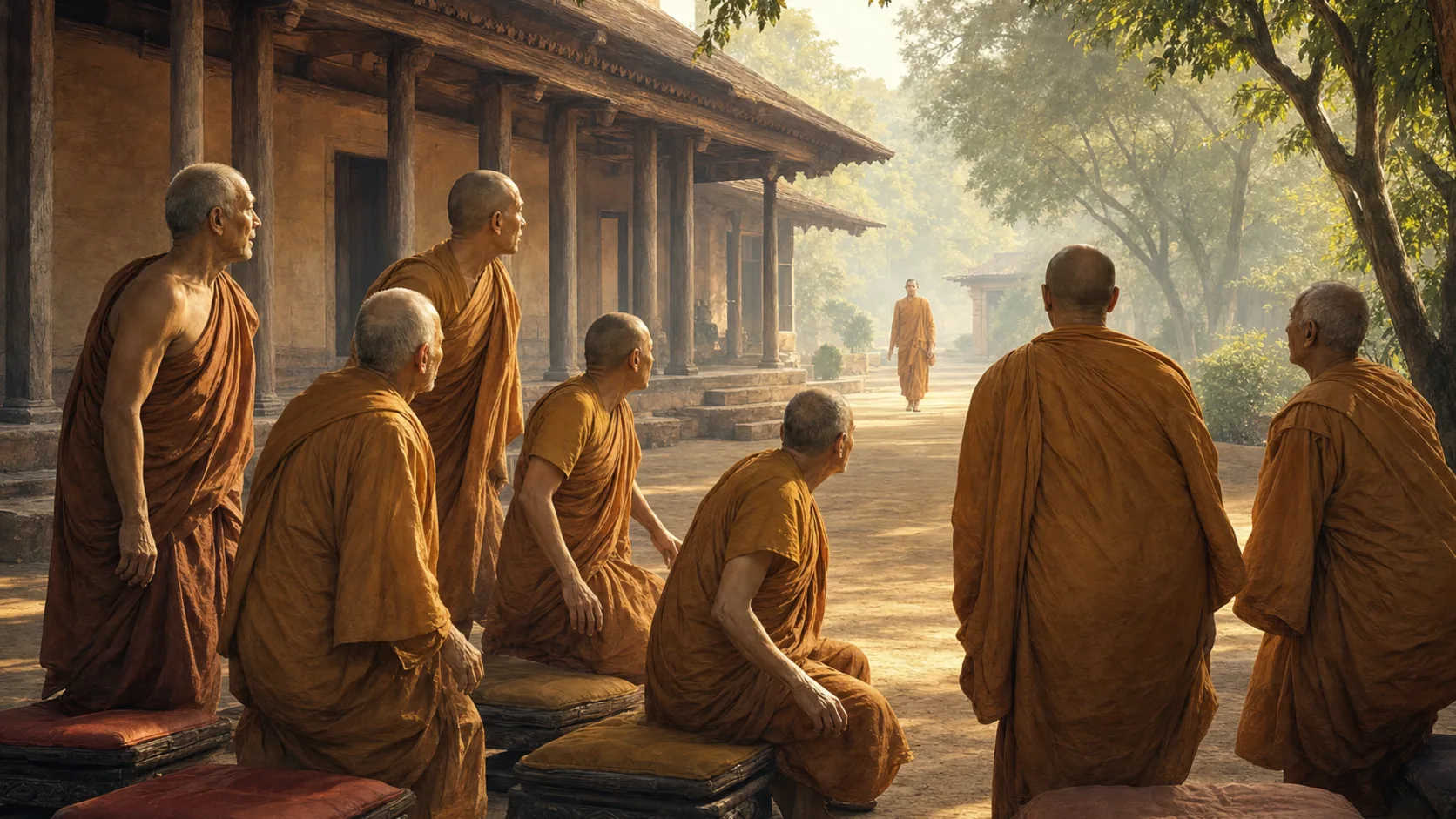 ภาพประกอบตอนที่ ๑๕ จีวรที่ยาวเท่าจีวรของพระสุคต