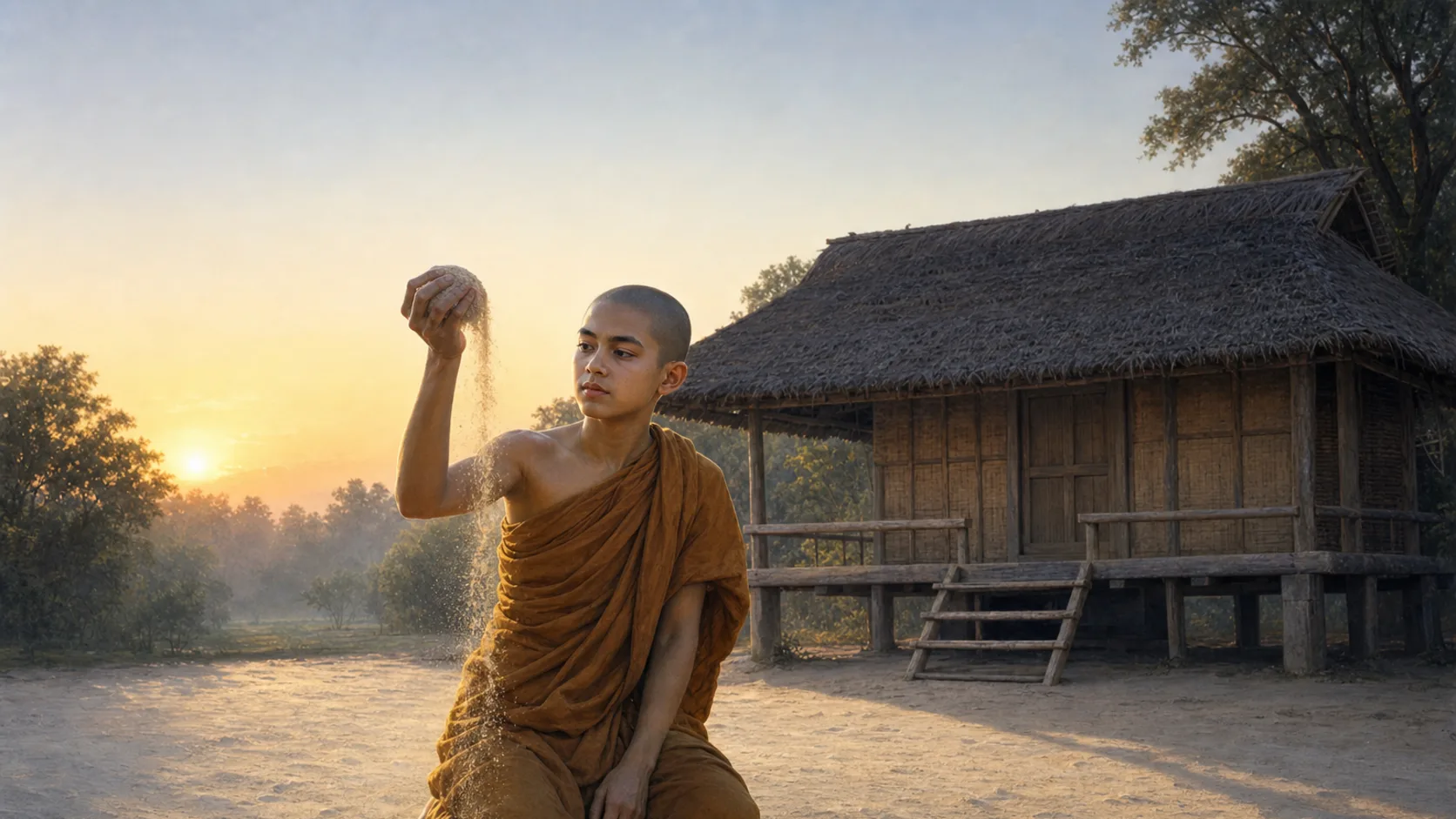 ภาพประกอบตอนที่ ๑๒ ทรายเต็มกำมือ