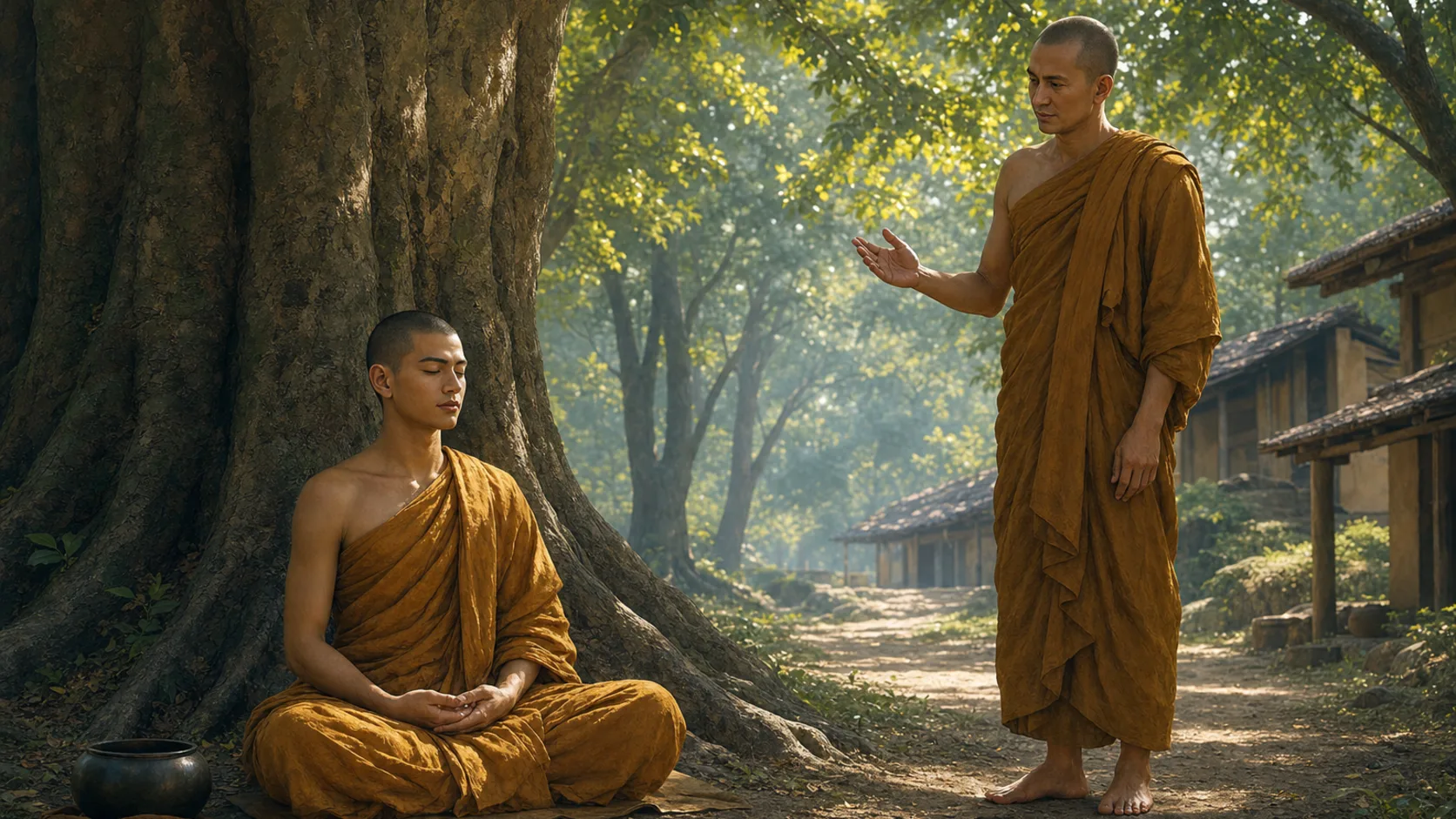 ภาพประกอบตอนที่ ๑๔ วันที่ไม่ได้ไปบิณฑบาต