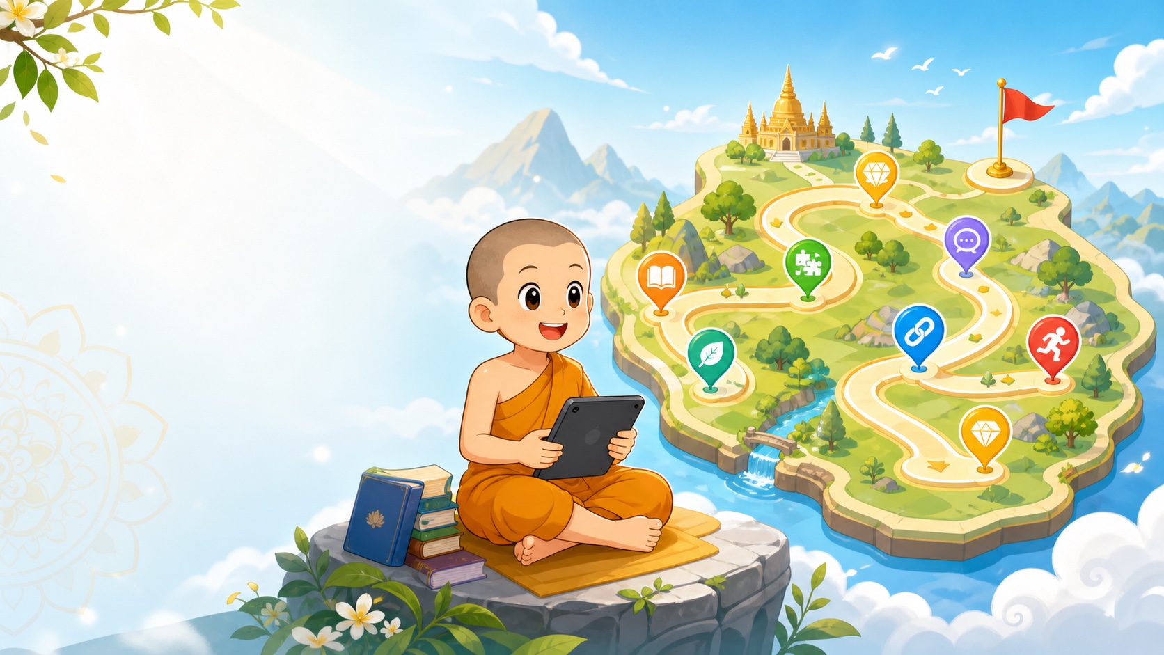 แผนที่การเรียนรู้ภาษาบาลี